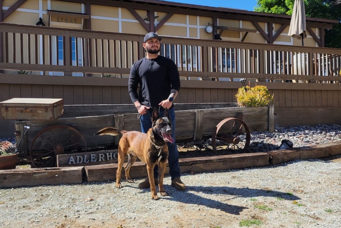 Officer Gutierrez with K9 Paco